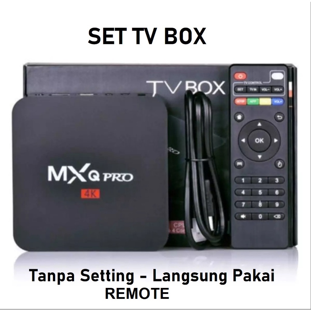 TANPA SETTING- Remot Remote STB Android TV BOX Universal XQ MX10 H96 V88 T95 TX X96 MXQ TX3 Rockchip