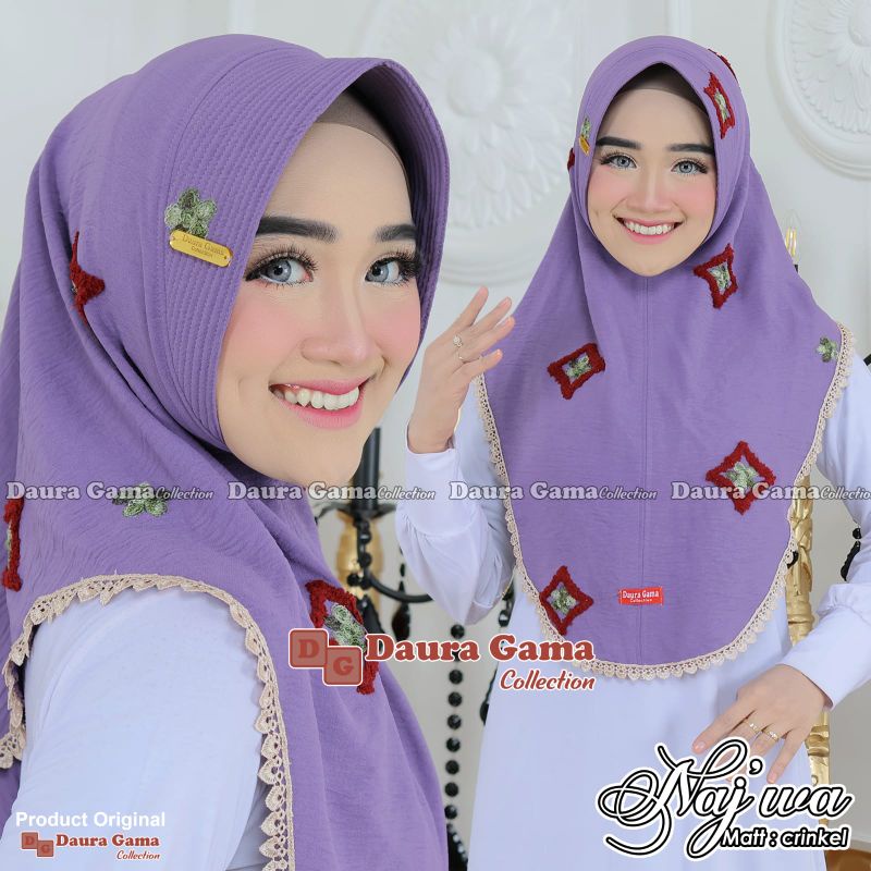 hijab Najwa dauragama#hijab crinkel#hijab ORI dauragama #