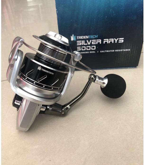 ⇻ Reel Pancing Tridentech Silver Rays Saltwater Resistance Power Handle 7000/6000/5000/3500 Smooth ⇯