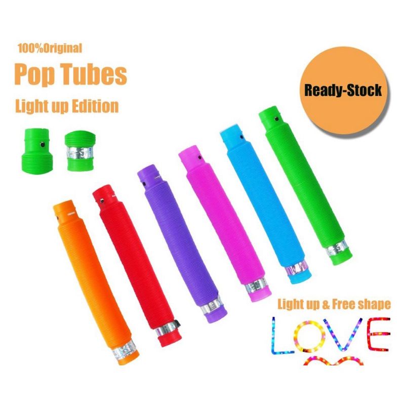 mainan pop tube LED - selang lampu LED anak