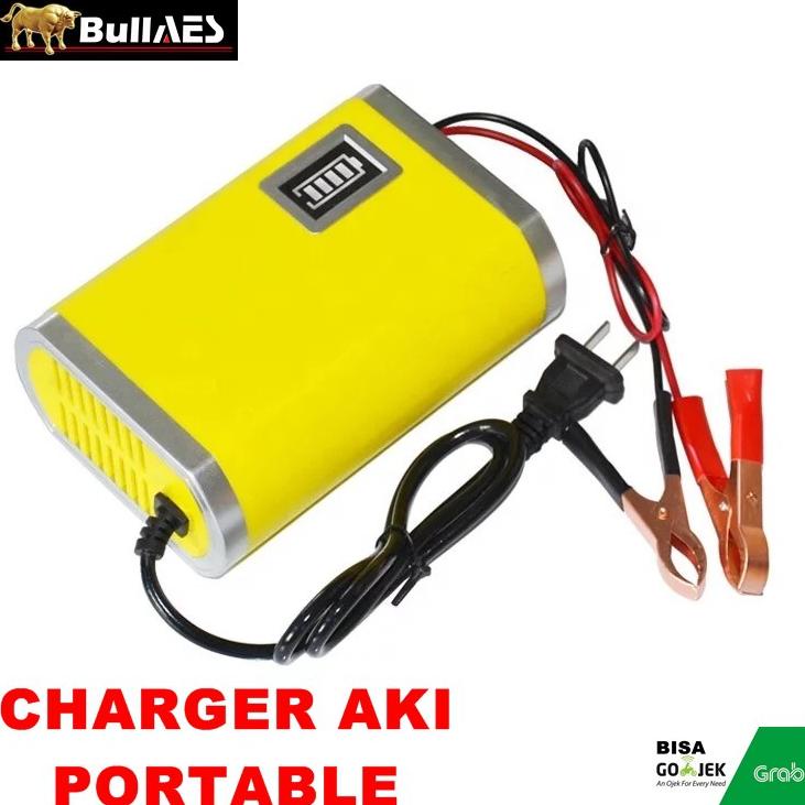 CHARGER AKI MOTOR MOBIL ALAT CAS AKI MOTOR MOBIL 12V 2A PORTABLE FASTER V0047