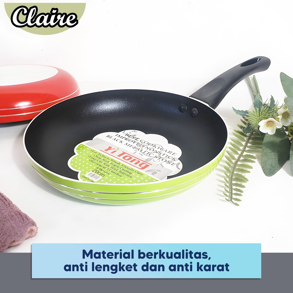 Teflon Warna Anti Lengket / Panci Wajan Teflon Anti Lengket / Frying Pan Warna Anti Lengket