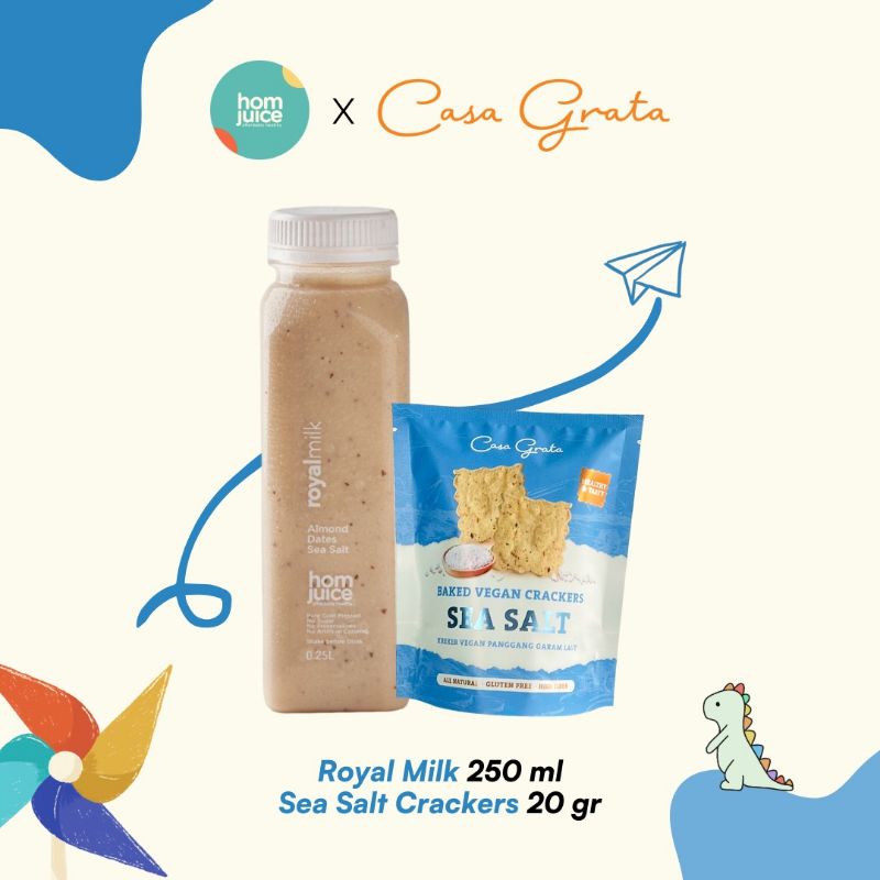 

Royal Milk 250ML + Sea Salt Crackers 20gr