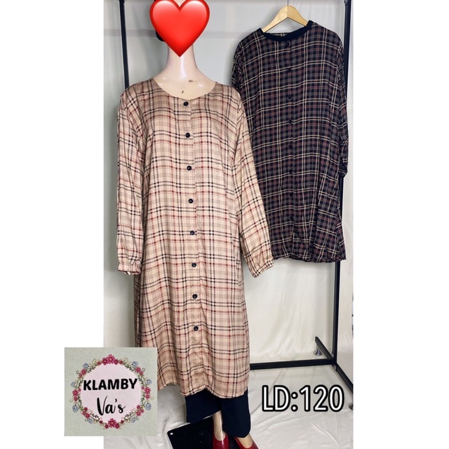 KLAMBY.VA'S Setelan Baju Jumbo XXXL One Set Over Tunic Size Set Cel Big Size
