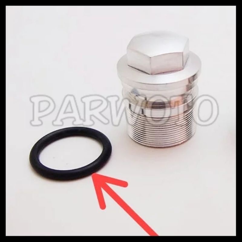 Karet Oring O Ring Fork Top Seal Sil Baut Tutup Atas As Shock Sok Skok Depan Kawasaki KX KE 125 Bint