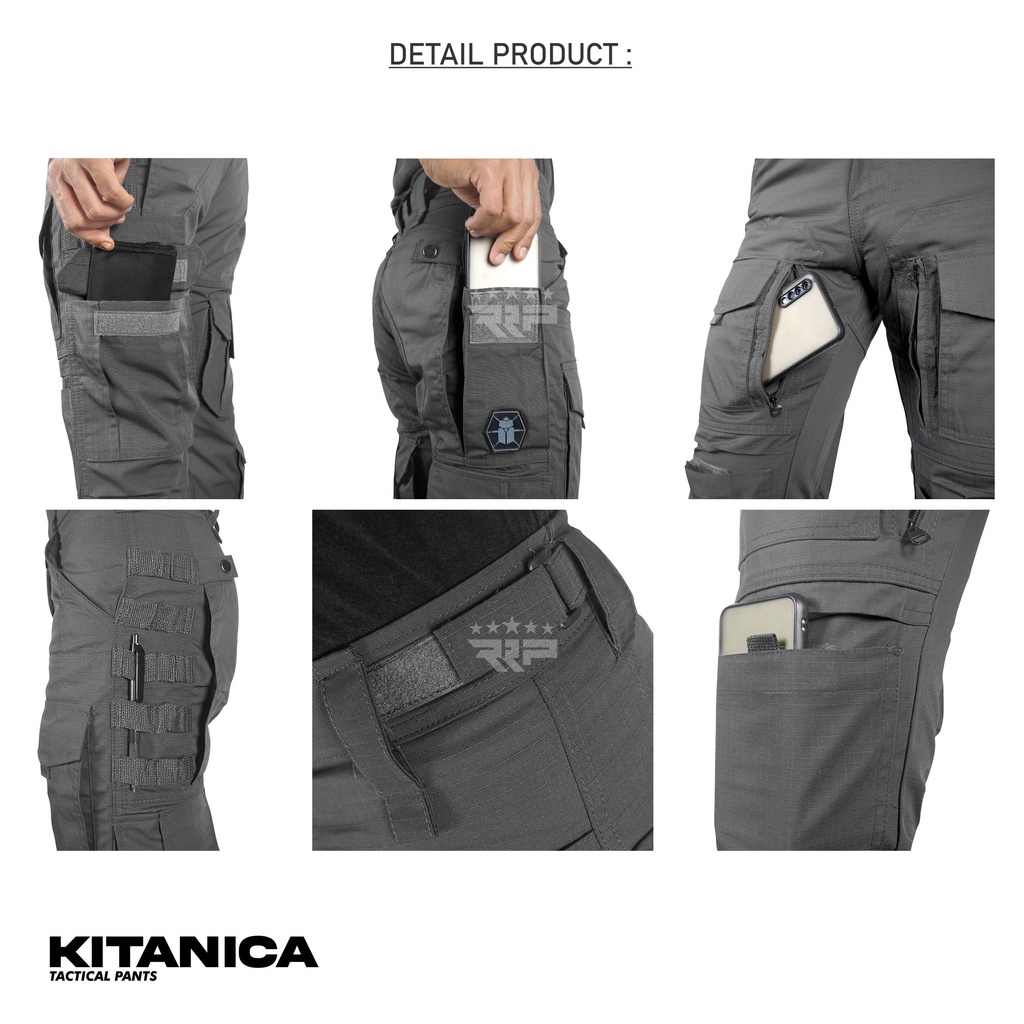 CELANA TACTICAL KITANICA CARGO PANJANG OUTDOOR BAHAN RIBSTOP