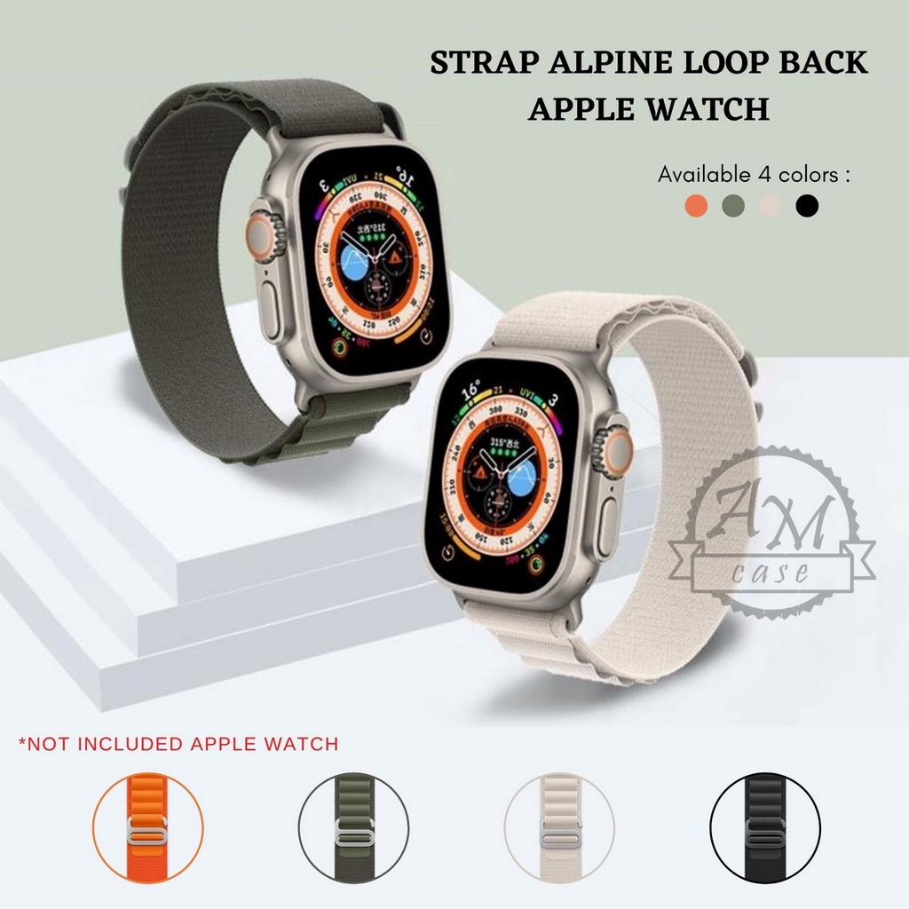 ( TANPA JAM ) ALPINE LOOP BACK | TALI STRAP WATCH G-BUCKLE - SERIES ULTRA 8 7 6 5 4 3 2 1 SE ULTRA | SIZE 38mm 40mm 41mm 42mm 44mm 45mm 49mm | Tali strap sport band apple watch iwatch smartwatch