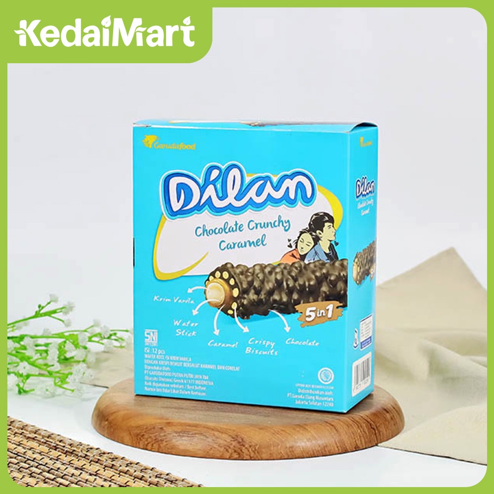 

Dilan Crunchy Choco Caramel Pack Isi 12 x 24 Gram