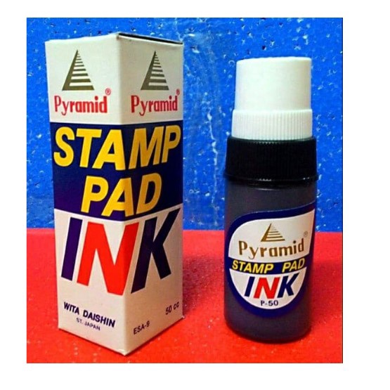 

Tinta stempel/Refill ink/Pyramid Stamp Pad Ink warna Hitam