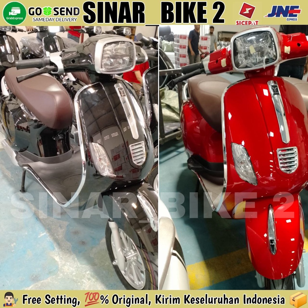 Sepeda Motor Listrik Uwinfly T3 Model Vespa Baterai 60V 20Ah