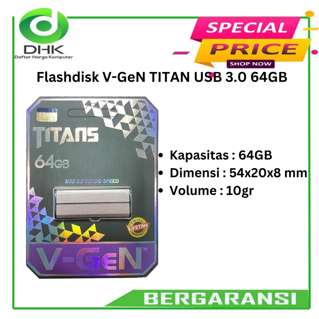 Flashdisk V-GeN TITAN USB 3.0 64GB