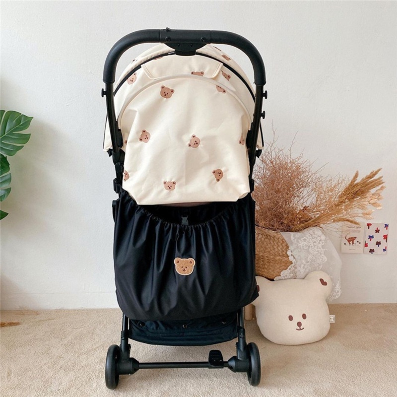 Portable Mommy Bag Diaper Bags Tahan Air Tas Penyimpanan Stroller Bayi Organizer Baby Pram