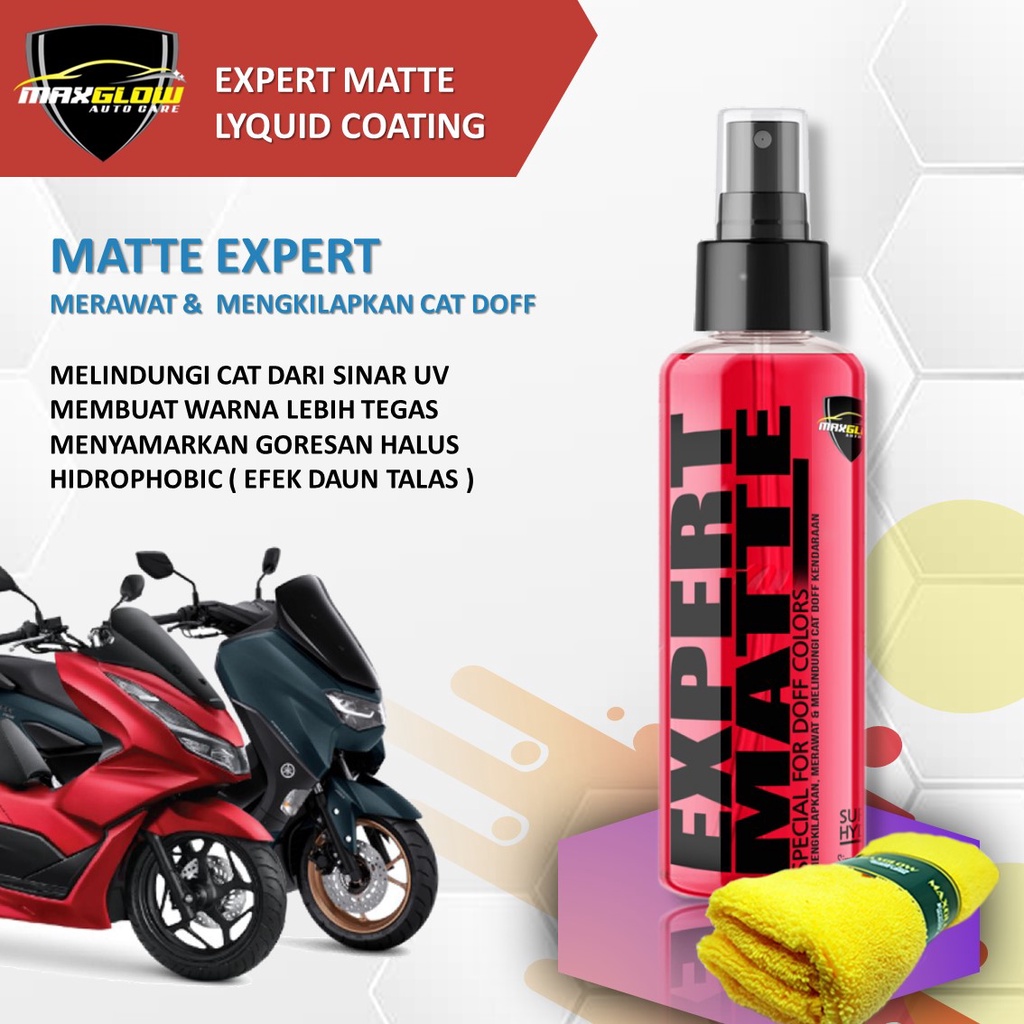 Pengkilap cat doff mobil motor helm by maxglow 100 ml