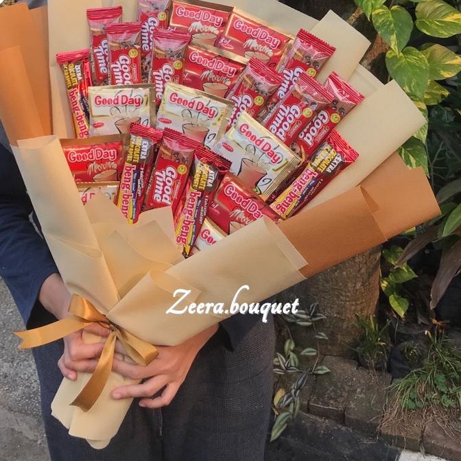 

Terkini (B27) Bucket snack/buket snack/bouquet [INCLUDE: Greeting card+packing]``