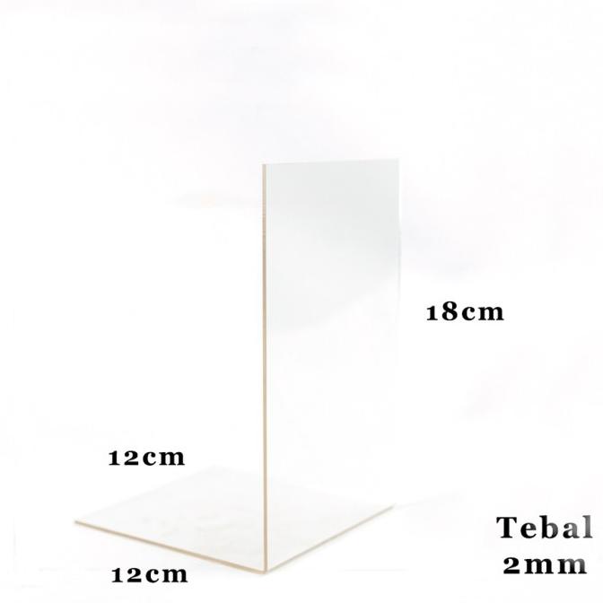 

Stand Pembatas Buku Akrilik - Acrylic Penahan Ganjal Book L