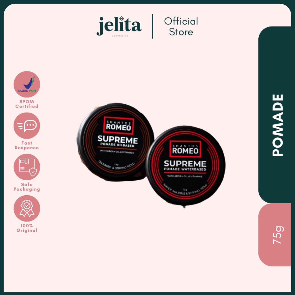 Shantos Romeo Supreme Pomade 75gr (Water | Oil Based)
