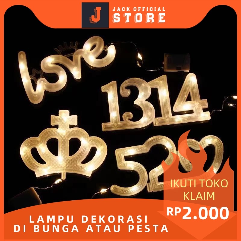 Lampu Tumblr LED Lampu Hias Lampu Dekorasi Karakter Lampu Love