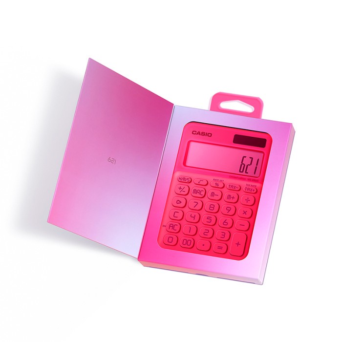 

CASIO COLORFUL CALCULATOR NEW EDITION MS 20UC NEON PINK X CULTURAL LAB #ORIGINAL