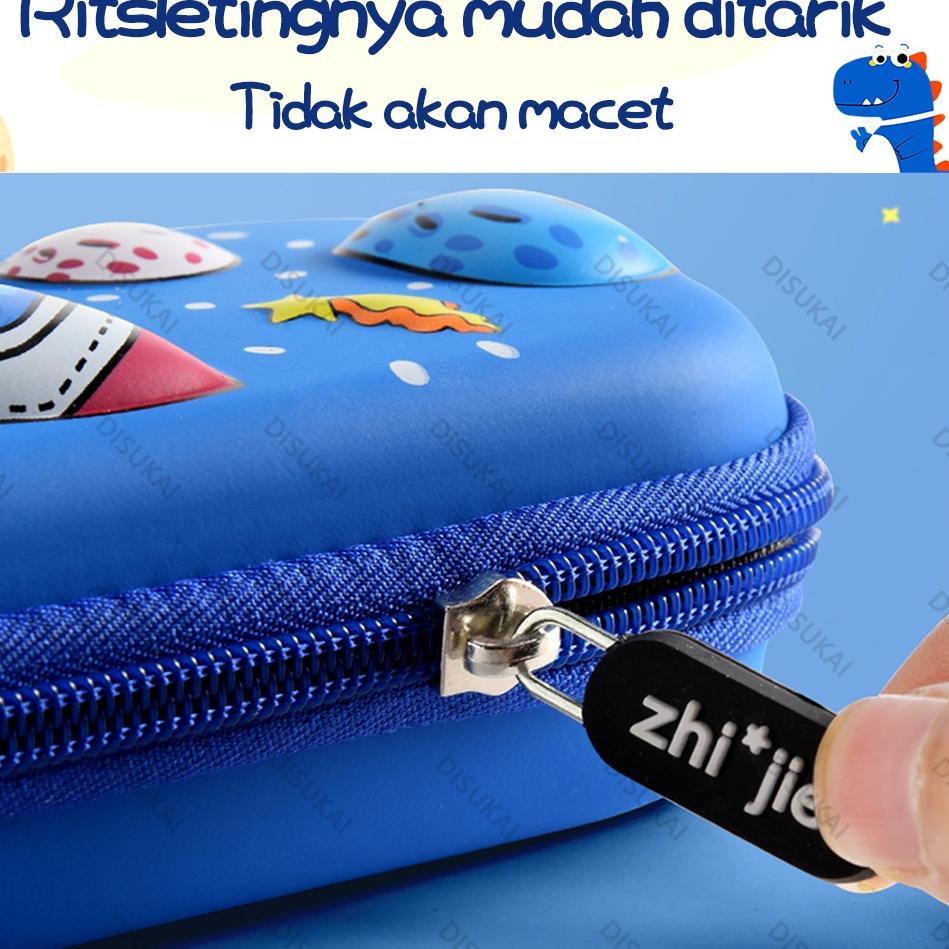 

(U-D2D-✓) 【Stok Baru】Kotak pensil kartun 3D Sekolah mulai Menghadiri kelas Penyimpanan Anak Tahan air Tidak mudah kotor Ukuran besar trending