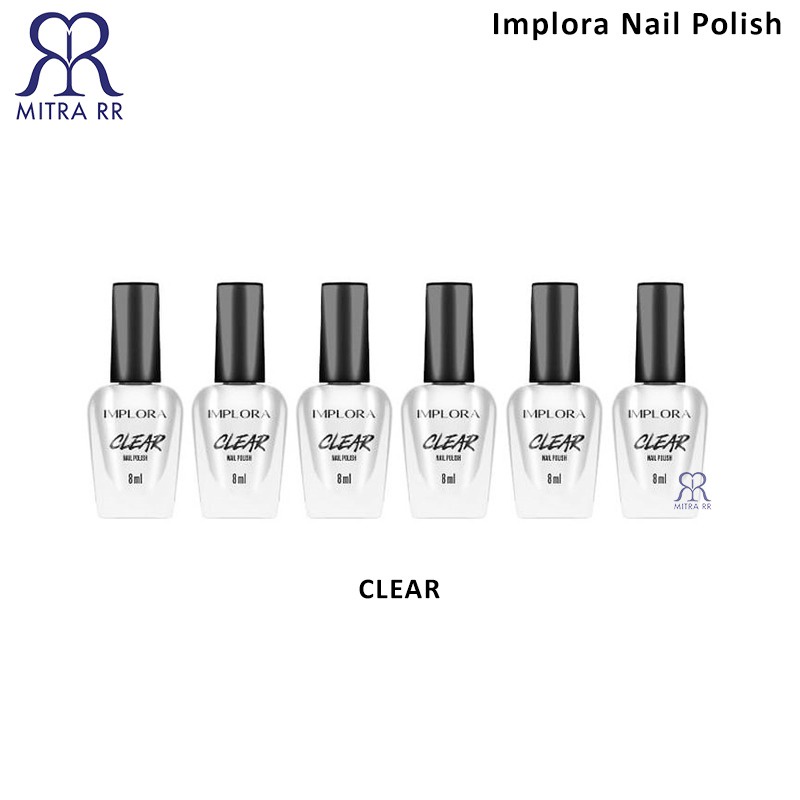 Implora Nail Polish Red / Wonder Pastel / Clear / Nude 1PCS | Implora Kuteks Kuku Original BPOM