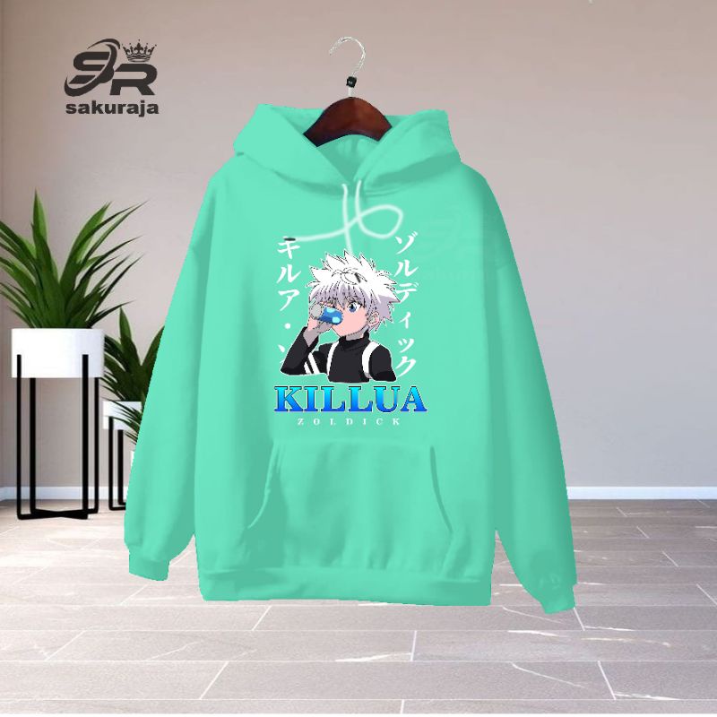 sweater hoodie anak anime HUNTER X KILLUA ZOLDYCK/umur 3-16 tahun/model kekinian