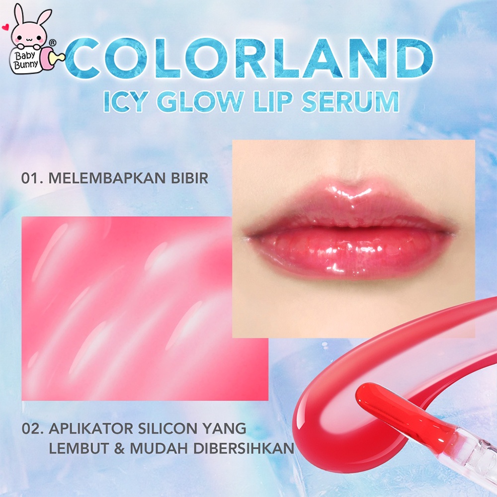 ❤ BELIA ❤ YOU Colorland Icy Glow Lip Serum | Serum Bibir | Vitamin E | Lip Balm | Pelembab Gloss Untuk Bibir Hitam | Lip Care | BPOM