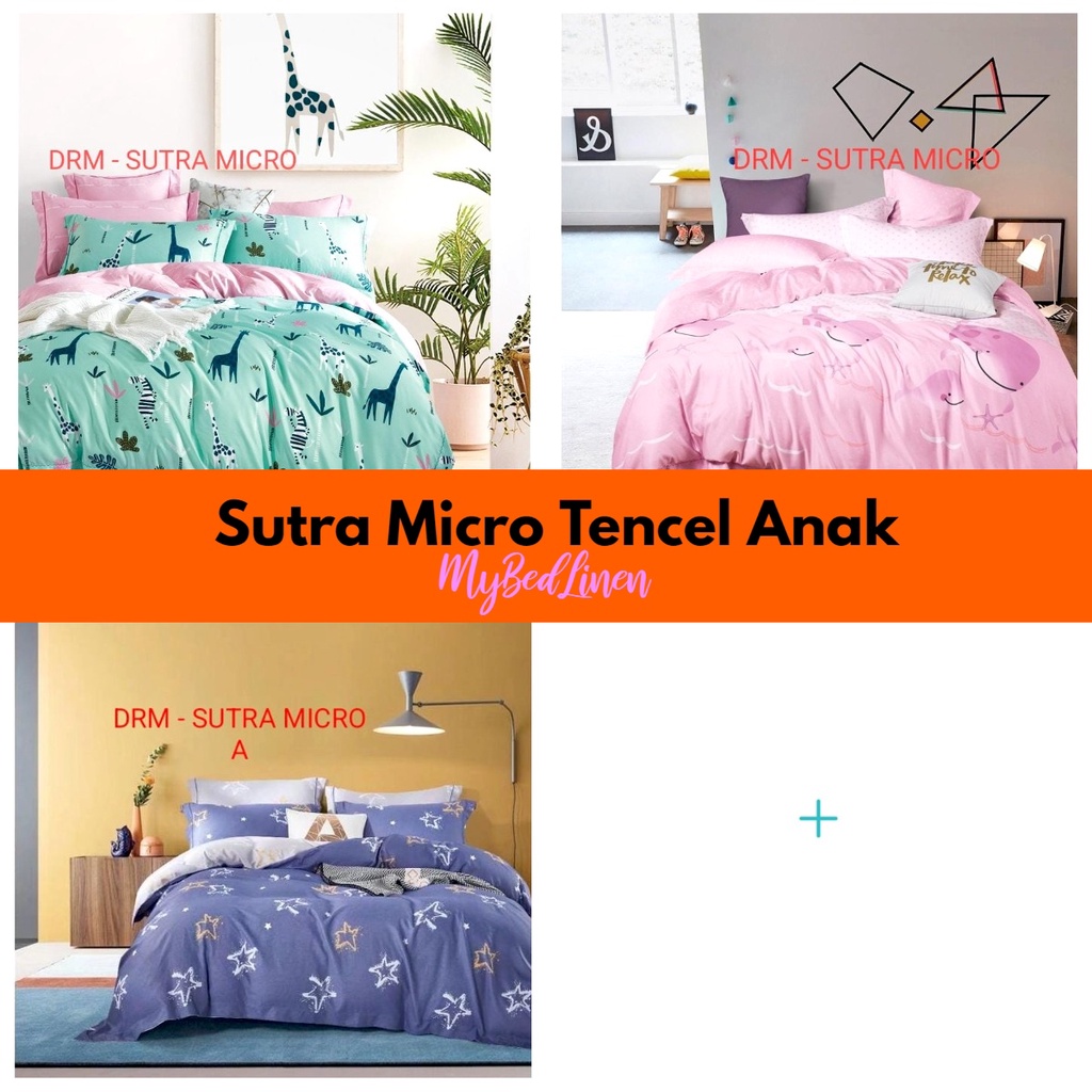 Kain Sprei Sutra Sutera Microtencel Micro Tencel Murah Anak