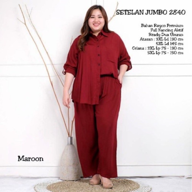 SIAP KIRIM!! ONE SET XXXXXL SUPER JUMBO RAYON POLOS PIYAMA SLEEPWEAR DAILY ORIGINALL