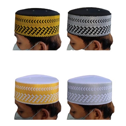 Peci Kopiah Assagofah Bugis Full Bone Dewas Grosir
