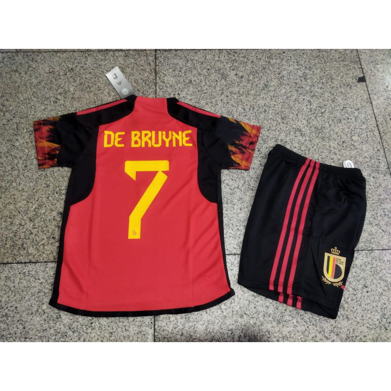 JERSEY BAJU BOLA ANAK BELGIA HOME KIDS 2022 GRADE ORI