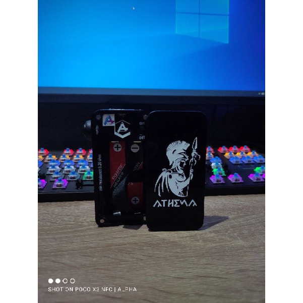 BOXMOD AKRILIK  HITAM SOLID BUKAN HEXOHM