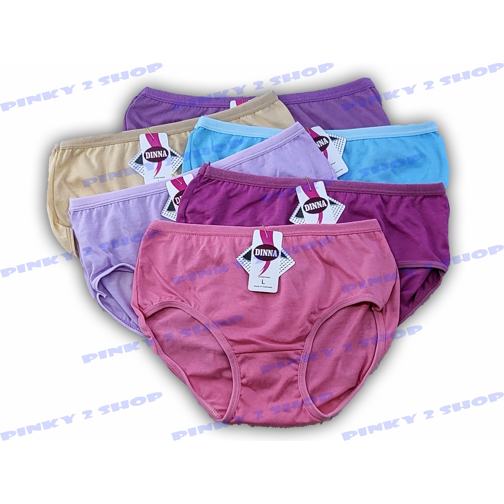 CELANA DALAM WANITA CD UNDIES DINNA KATUN POLOS SIZE M,L,XL,XXL