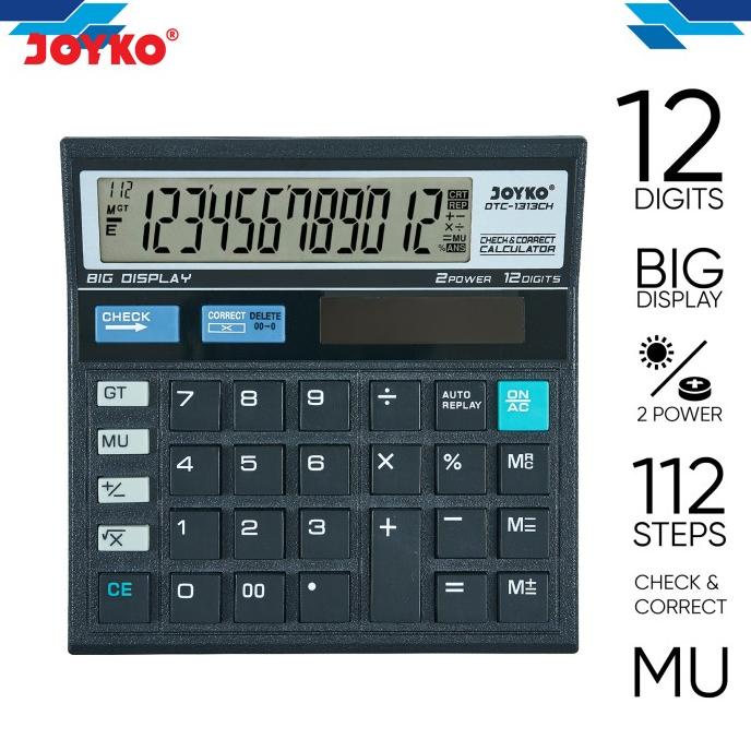 

Calculator / Kalkulator Joyko DTC-1313CH / 12 Digits / Check Correct