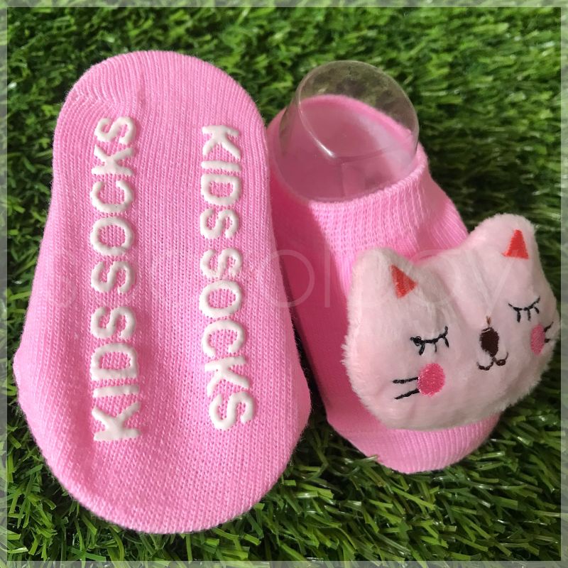 (Min. 3pcs @7.500) Kaos kaki bayi boneka antislip anti licin boneka 3D baby girl baby boy