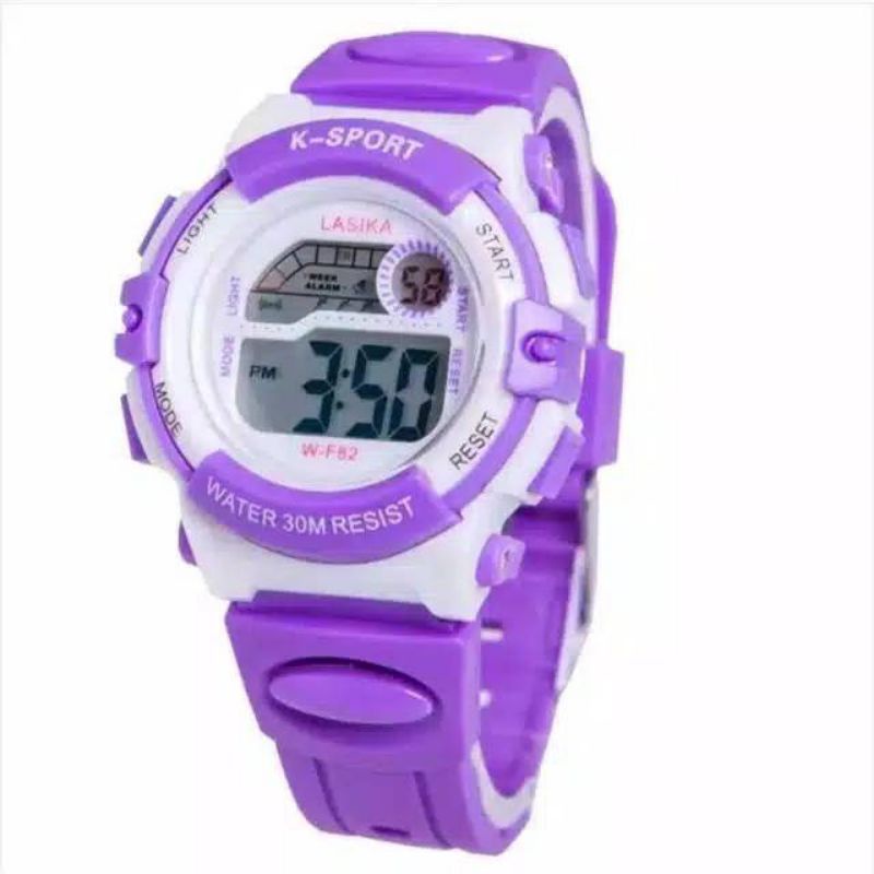 (Terima Cod)Jam Tangan unisex Lasika WF-82 Original Anti Air Strap Rubber/Karet(Dikirim Jakarta)