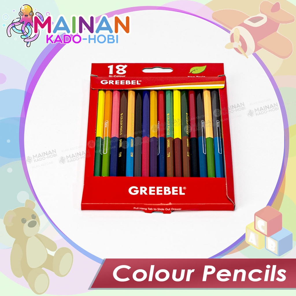 COLOUR PENCILS ALAT TULIS STATIONERY SET BELAJAR ANAK MEWARNAI DRAWING