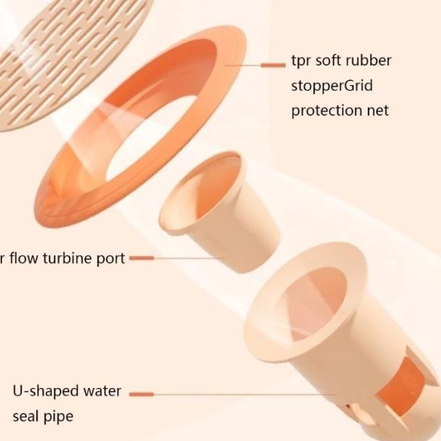 ㊫ Saringan Drainase Penutup Saluran Air Lantai Wastafel Anti Bau Mampet Avur Toilet Kamar Mandi Anti