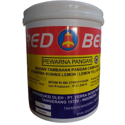 

Red Bell Pewarna Bubuk Lemon Yellow 9701, 1 Kg