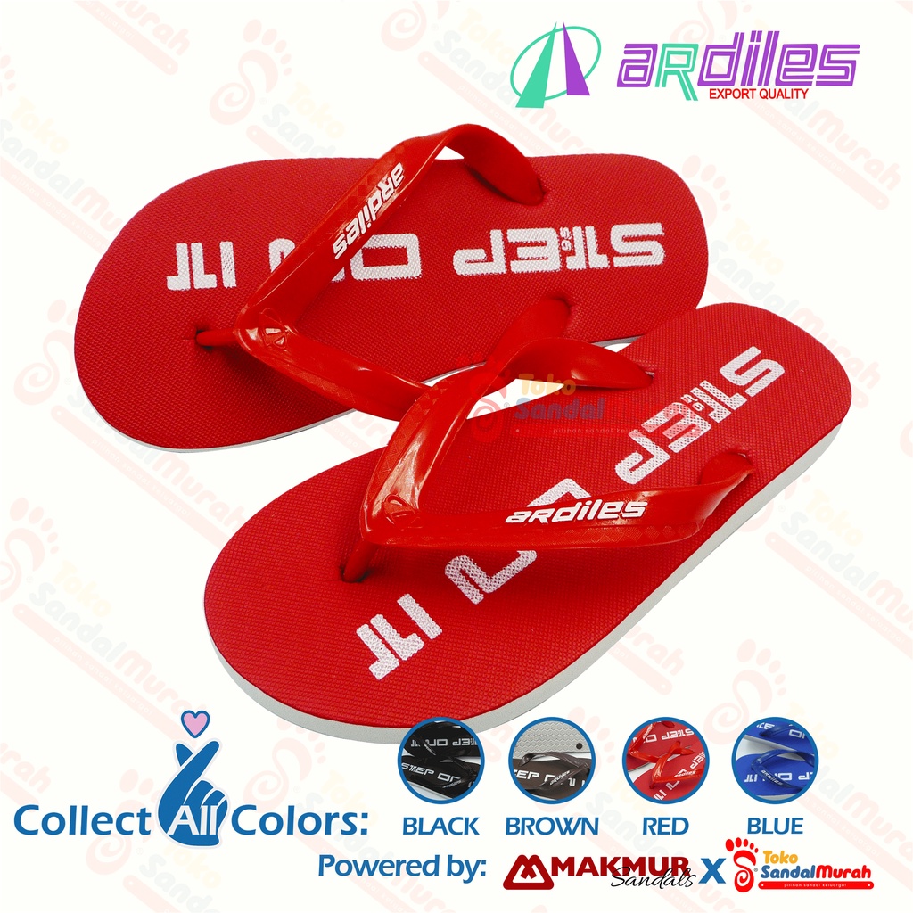 Toko Sendal Murah - Sandal Jepit Dewasa / Sandal Jepit Laki - Laki / Sandal Jepit Step On It / Sandal Jepit Murah Original [Toko Sendal Murah M 07 Ardiles Step On It]