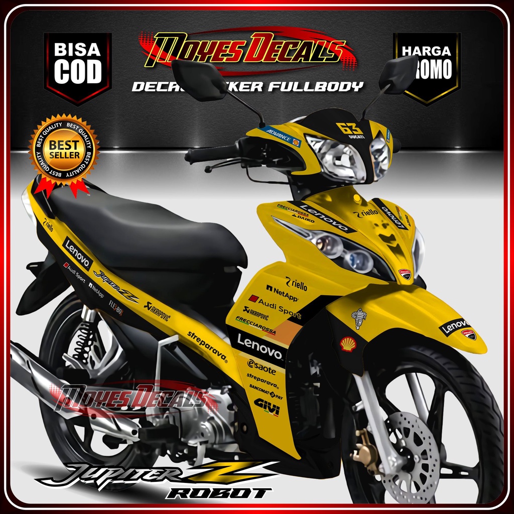 FROMO ,Decal Jupiter Z Robot 2010 Fullbody / Stiker Variasi Jupiter Z Robot 2011 / Decal Yamaha Jupi