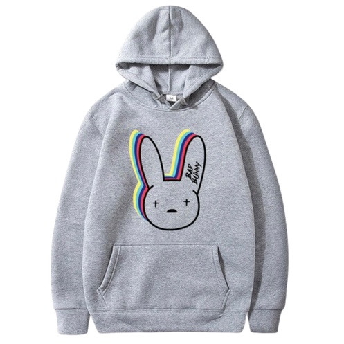 Bad Bunny Jumper Hoodie II Sweater Hoodie Trendy II Sweter Oblong Topi Sz M - XL Anak &amp; Dewasa ( Pria &amp; Wanita )