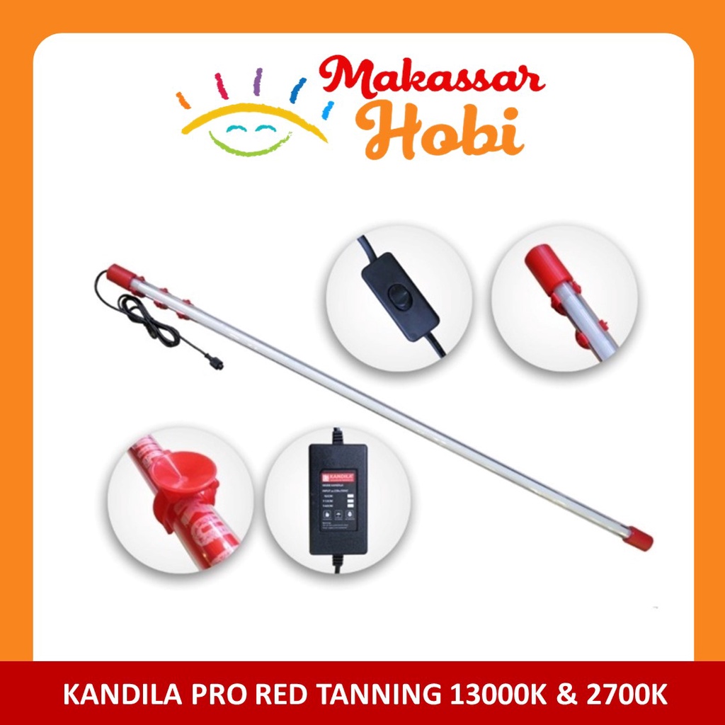 Lampu Tanning Kandila Pro Red 2700K 13000K 92 112 142 cm Aquarium Lamp