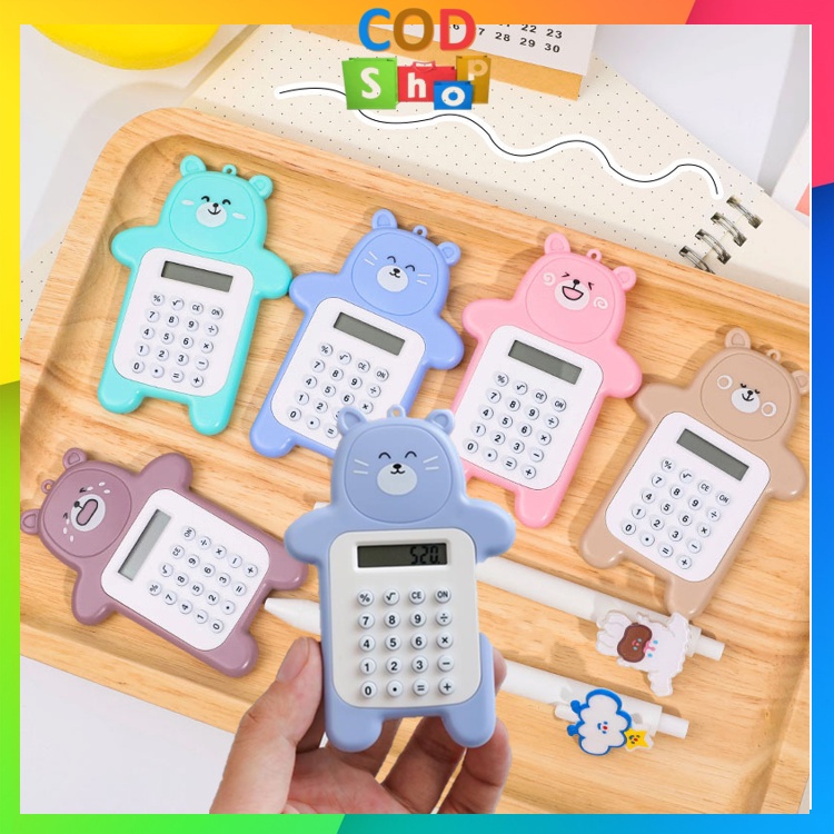 

COD - 5531 Kalkulator Mini 8 Digit Portable Motif Beruang / Calculator Travel Tombol Karet / Kalkulator Gantungan Kunci