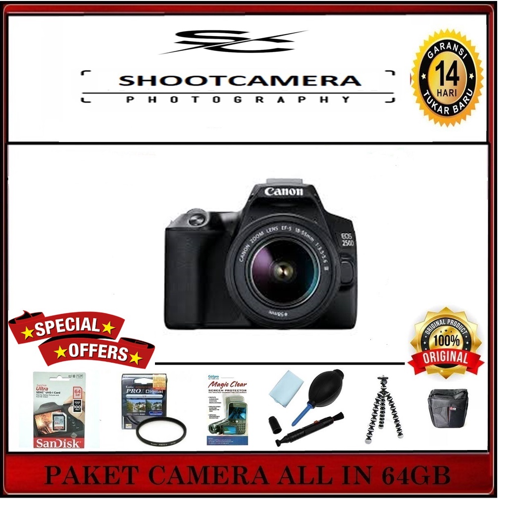 CAMERA CANON EOS 250D 18-15MM III KIT