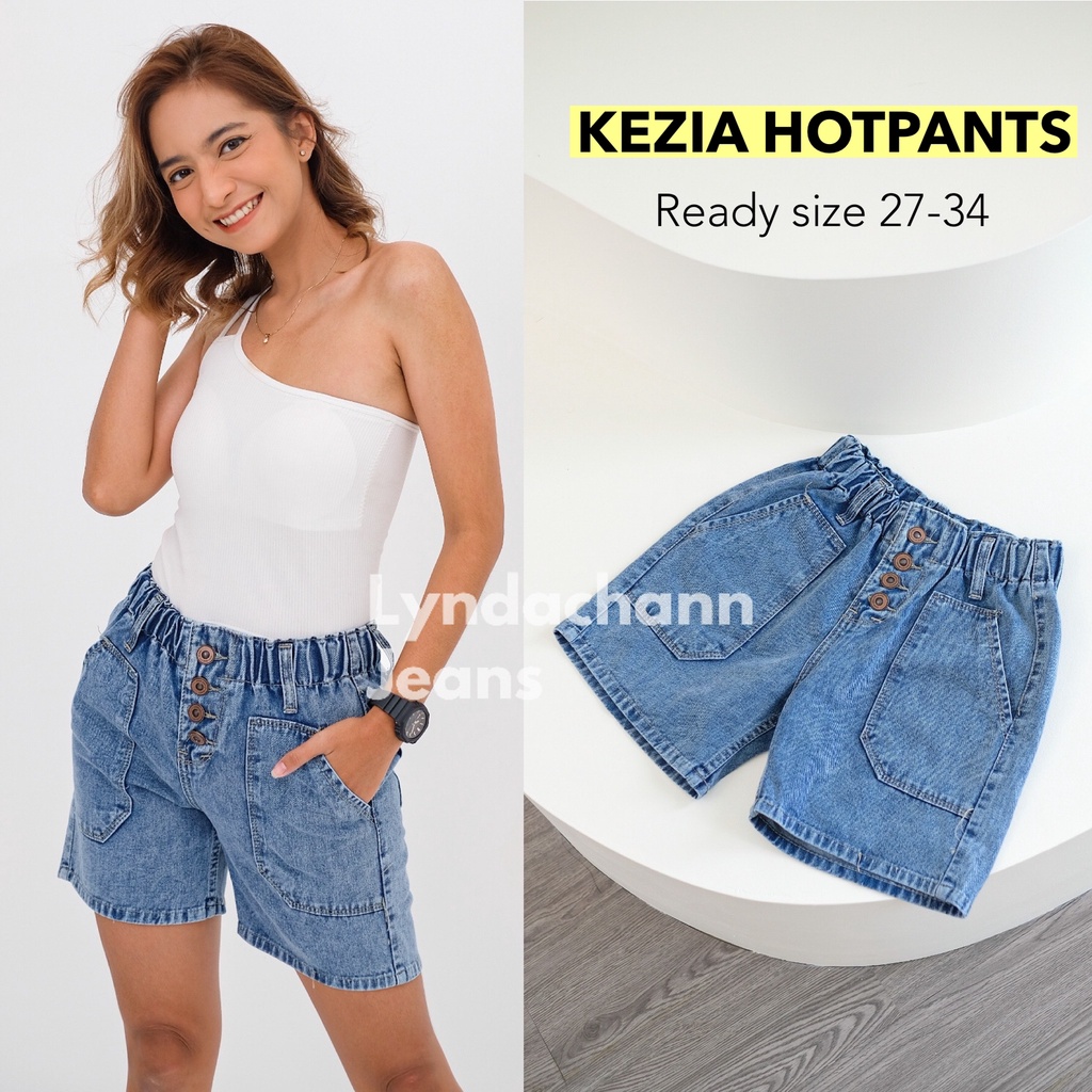 KEZIA HOTPANTS JEANS PREMIUM - JEANS LEGGING SUPPLIER