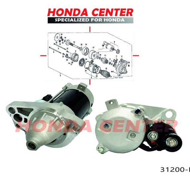 dinamo starter honda civic fd 2006 2007 2008 2009 2010 2011 1800cc