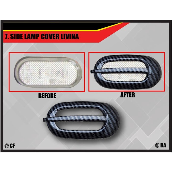 Ring Side Lamp Mobil Livina Cover Side Lamp Carbon