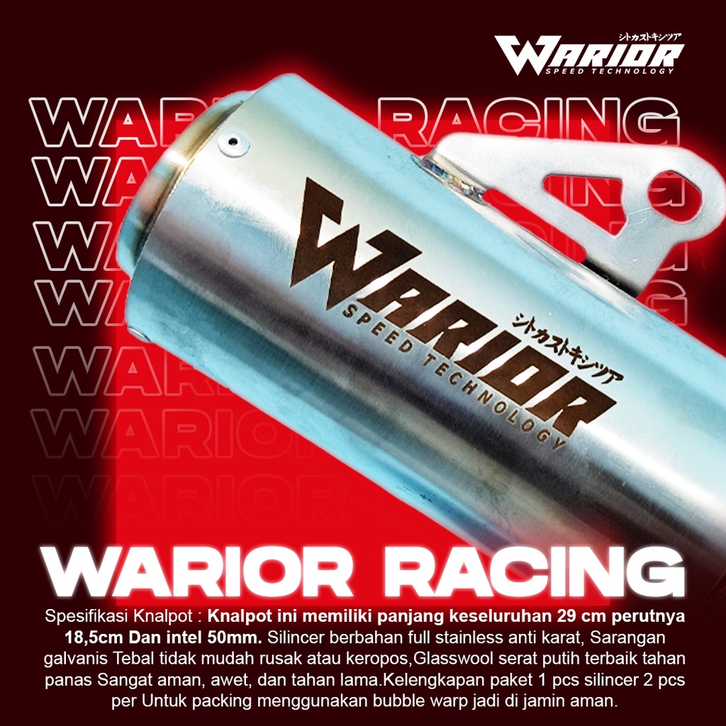 INLET 38 MM TERLARIS KNALPOT RACING WARIOR SATRIA FU SONIC VIXION CB 150R CBR FACELIF JUPITER MX VER