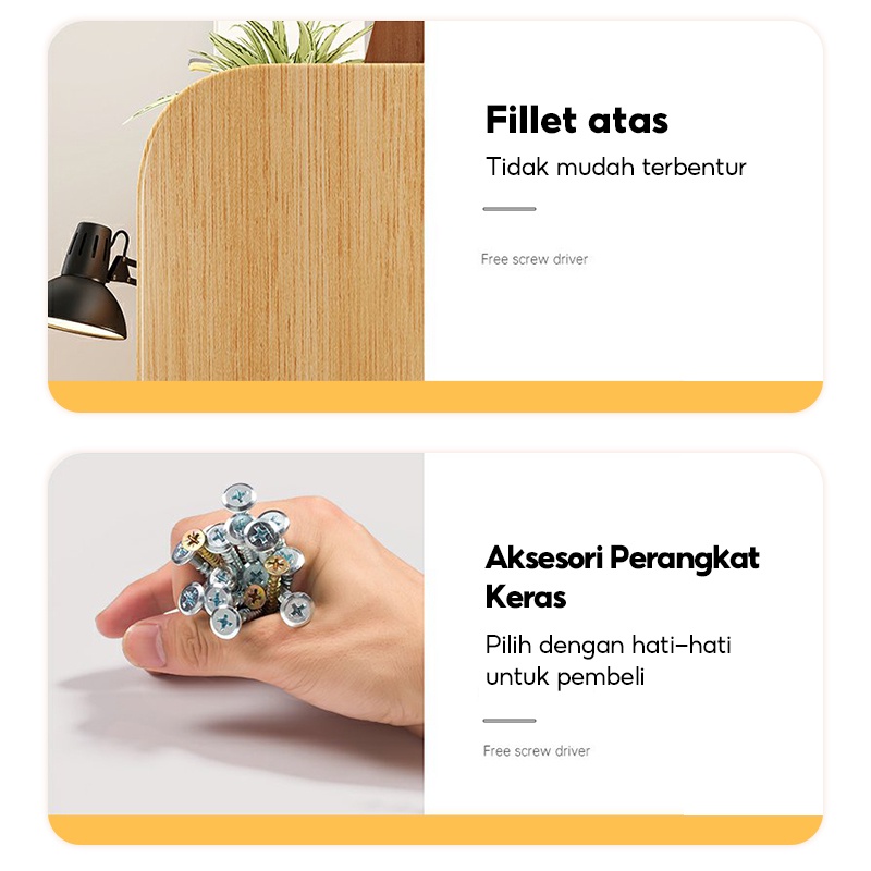 KUCA Meja Belajar Kerja Meja Kantor Meja Komputer Persegi Panjang Meja Kamar Tidur Sederhana Meja [ Garansi lima tahun ]-8