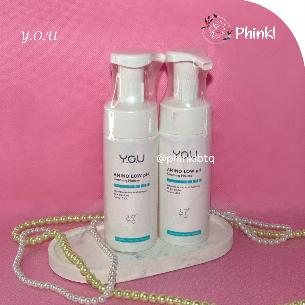 `ღ´ PHINKL `ღ´  Y.O.U AMINO LOW PH | sabun cuci muka kulit sensitif facial wash face washing